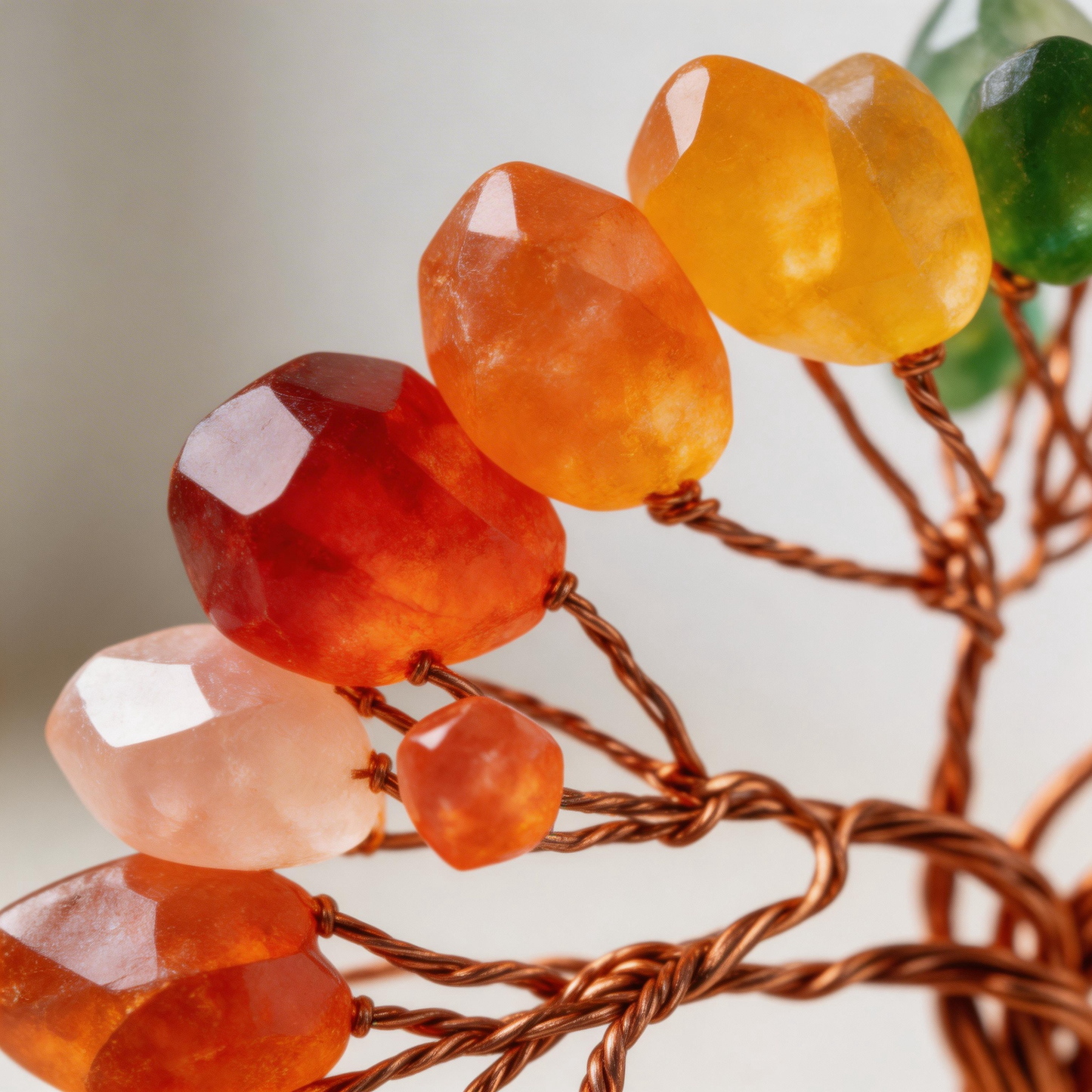 🌟 “Handcrafted Natural Crystal Wish Tree” – Plant a Rainbow of Good Luck in Your Home ✨ | 27 Hours of Artisan Craft with Seven-Color Natural Crystals, Copper Wire & Red Terracotta Base