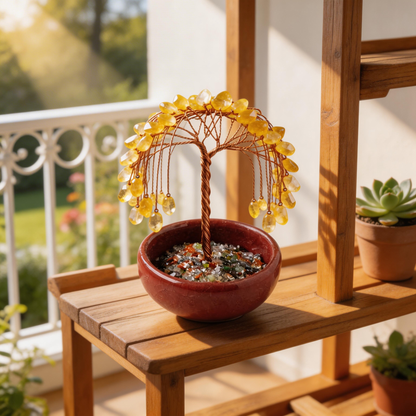 ✨ “Handmade Crystal Tree Vase” – Each One a Life Sculpted by Artisan Hands | Natural Crystals × Antique Bronze Branches × Terracotta Base | Fully Handcrafted, One-of-a-Kind 🌍💎🌿
